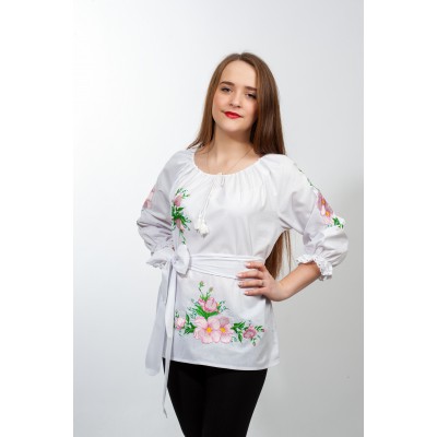 Embroidered blouse "March Flowers" 